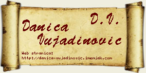 Danica Vujadinović vizit kartica